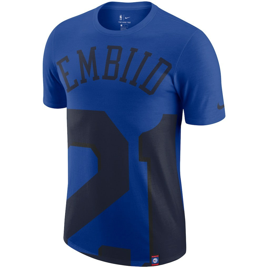 Joel Embiid Philadelphia 76ers Oversized Name & Number T-Shirt New