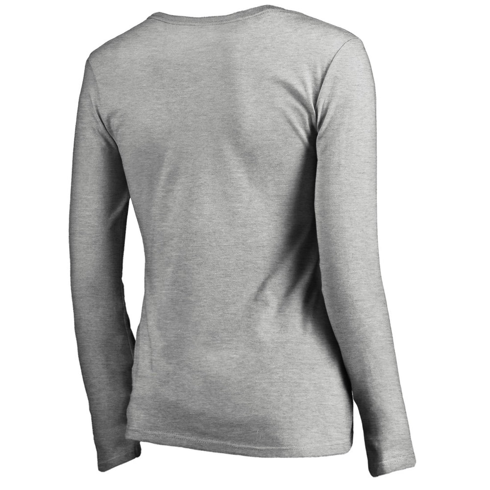 Denver Broncos  Women's Iconic Collection Script Assist Long Sleeve V-Neck T-Shirt