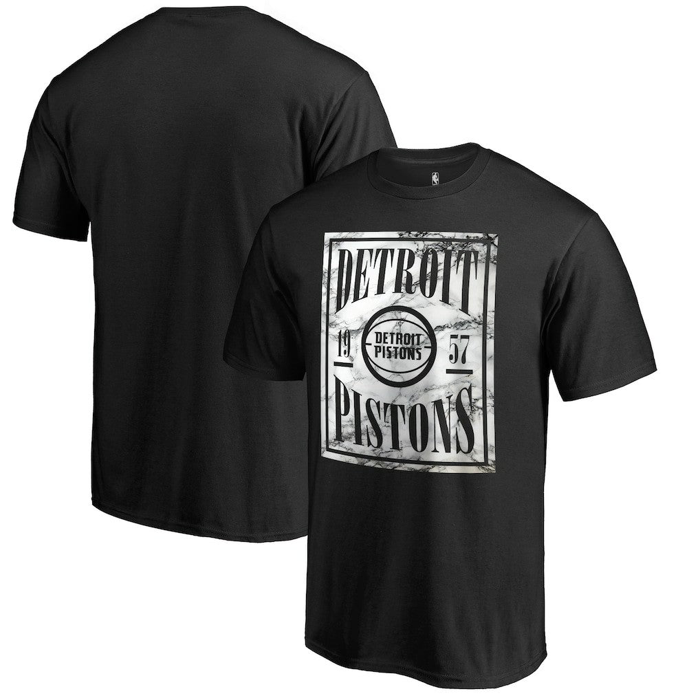 Detroit Pistons Black Court Vision T-Shirt sale On Sale