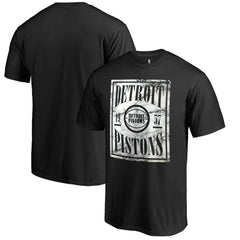Detroit Pistons Black Court Vision T-Shirt sale On Sale