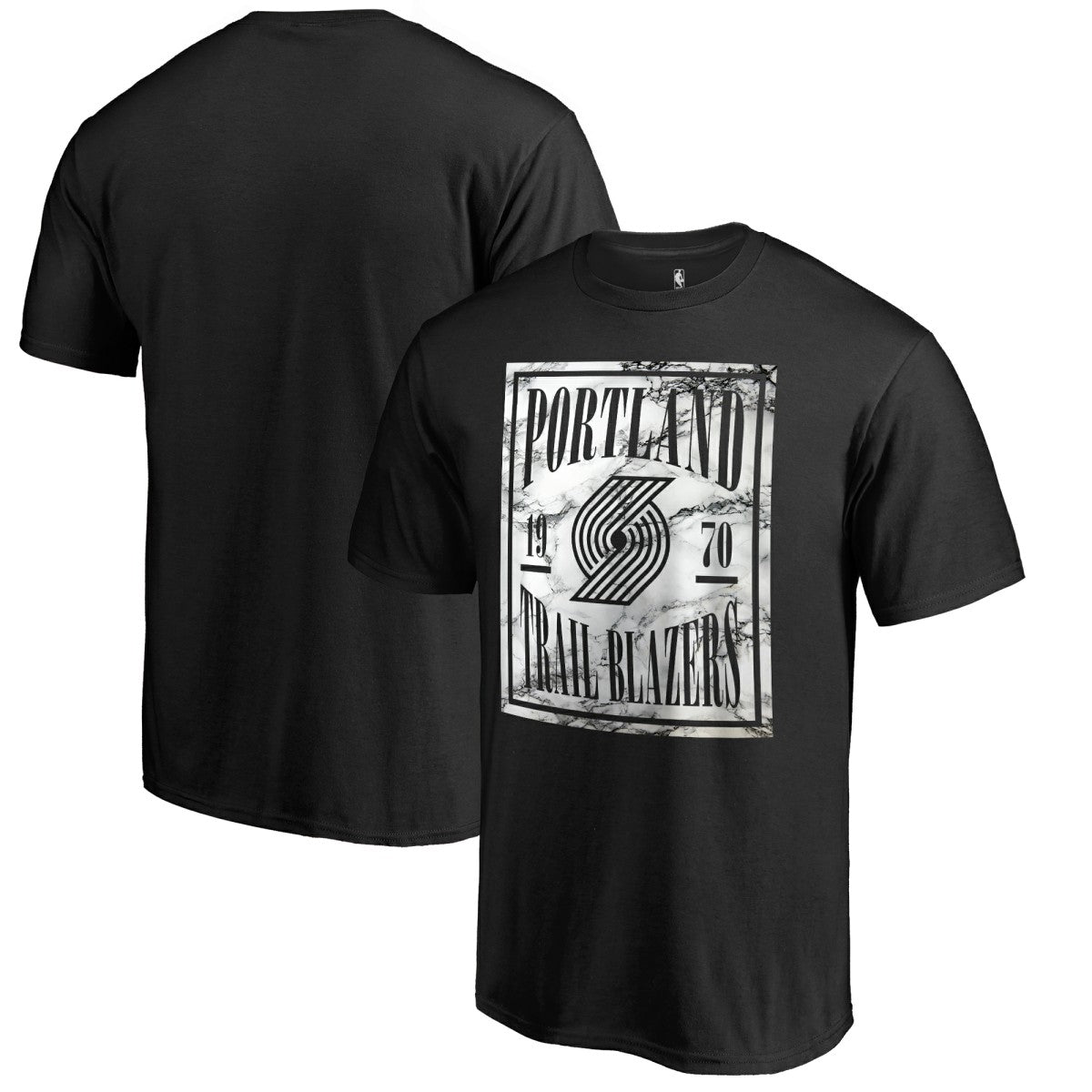 Portland Trail Blazers Black Court Vision T-Shirt discount On Sale