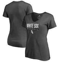 Chicago White Sox Women's Win Stripe V-Neck T-Shirt | MLB US