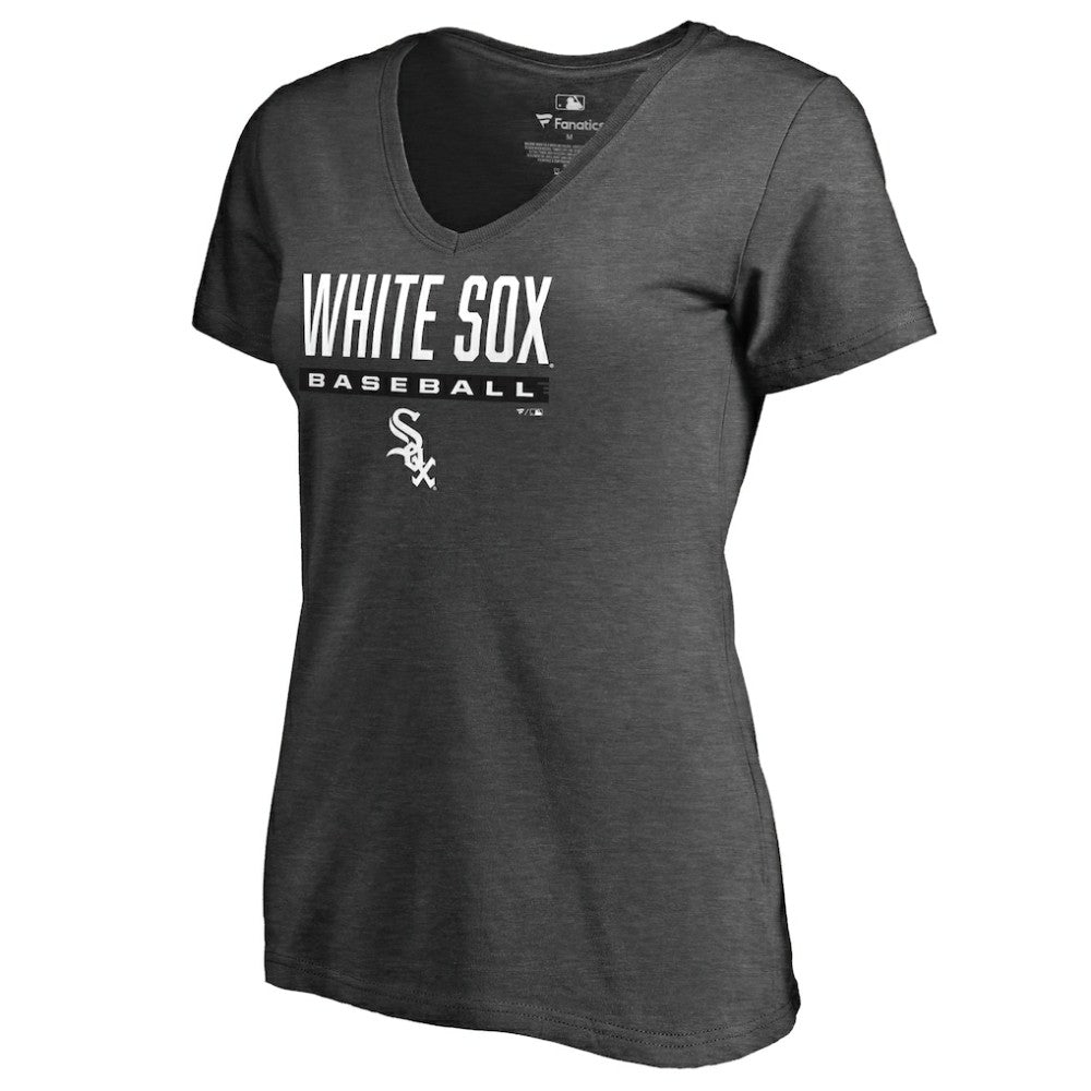 Chicago White Sox Women's Win Stripe V-Neck T-Shirt | MLB US
