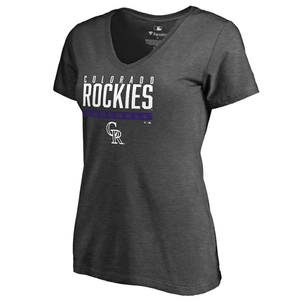 Colorado Rockies Women's Win Stripe V-Neck T-Shirt | MLB Shop