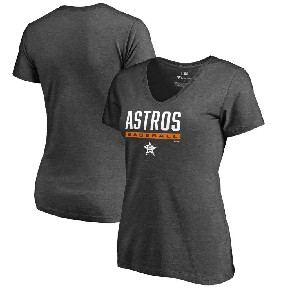 Houston Astros Women's Win Stripe V-Neck T-Shirt | MLB Online