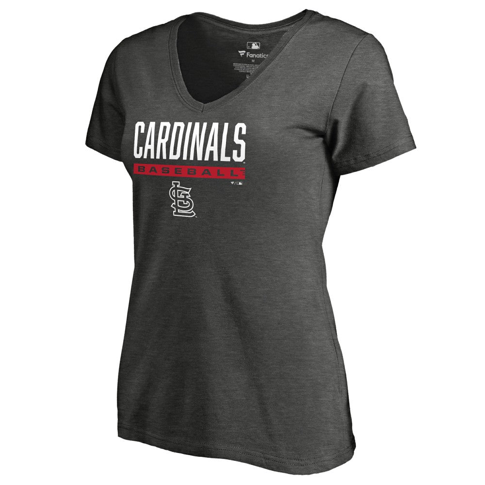 St. Louis Cardinals Women's Win Stripe V-Neck T-Shirt | MLB Online