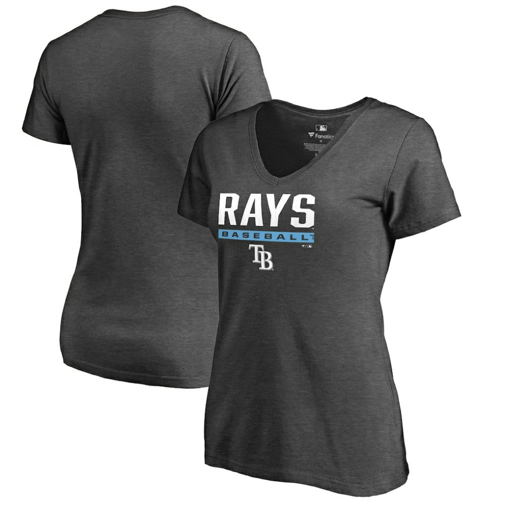 Tampa Bay Rays Women's Win Stripe V-Neck T-Shirt | MLB Near me