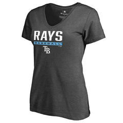 Tampa Bay Rays Women's Win Stripe V-Neck T-Shirt | MLB Near me