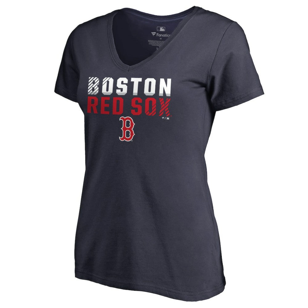 Boston Red Sox Women's Fade Out V-Neck T-Shirt | MLB Shop