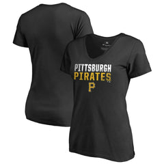 Pittsburgh Pirates Women's Fade Out V-Neck T-Shirt | MLB For sale