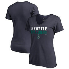 Seattle Mariners Women's Fade Out V-Neck T-Shirt | MLB Shop
