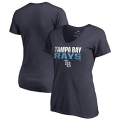 Tampa Bay Rays Women's Fade Out V-Neck T-Shirt | MLB US