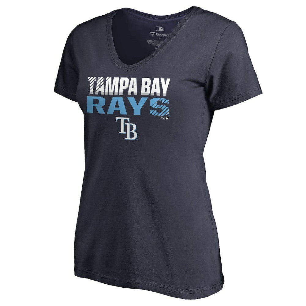 Tampa Bay Rays Women's Fade Out V-Neck T-Shirt | MLB US