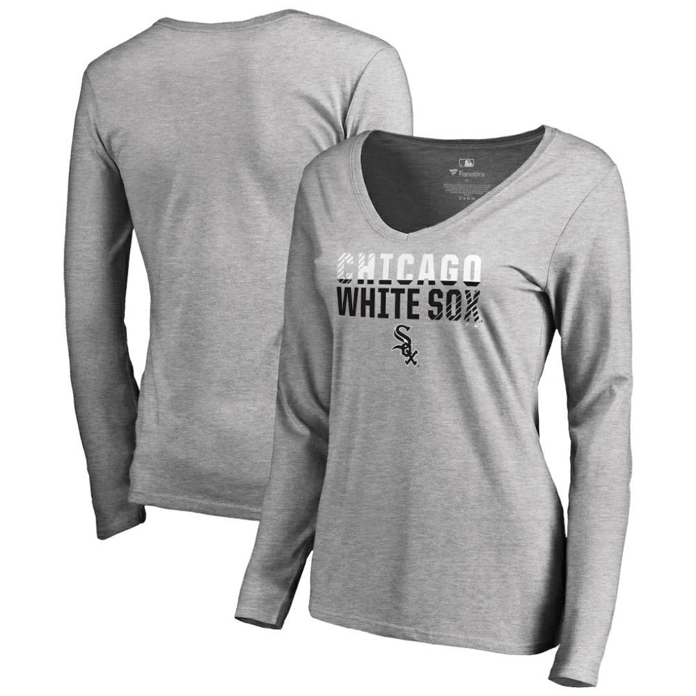 Chicago White Sox Women's Fade Out V-Neck Long Sleeve T-Shirt | MLB Shop