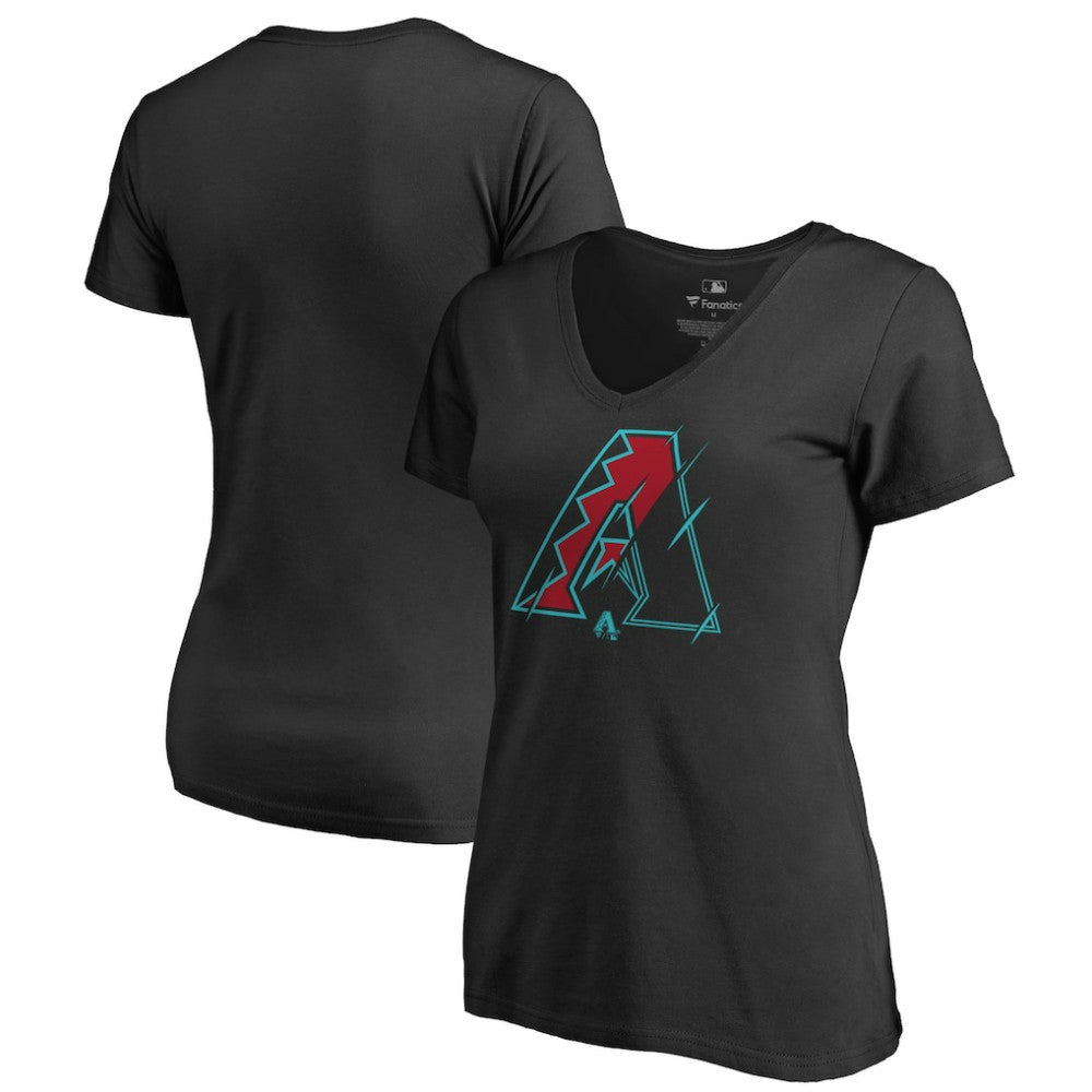 Arizona Diamondbacks Women's X-Ray V-Neck T-Shirt | MLB New