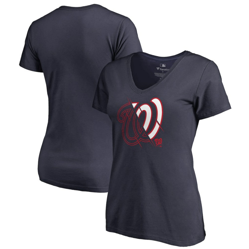 Washington Nationals Women's X-Ray V-Neck T-Shirt | MLB For sale