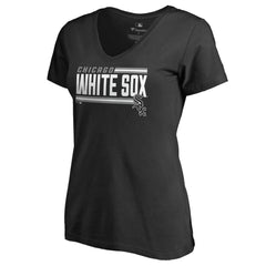 Chicago White Sox Women's Onside Stripe V-Neck T-Shirt | MLB On Sale