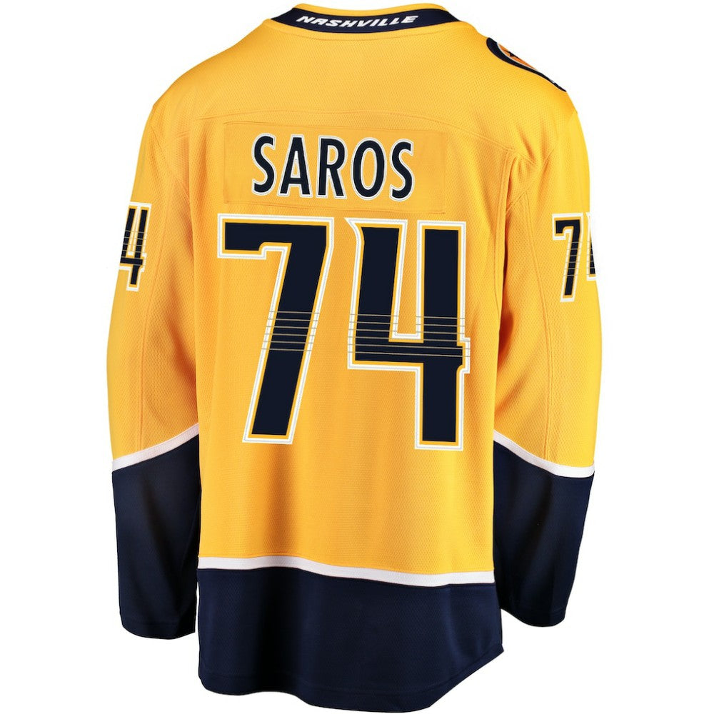 Juuse Saros Nashville Predators Fanatics Breakaway Player Jersey On Sale
