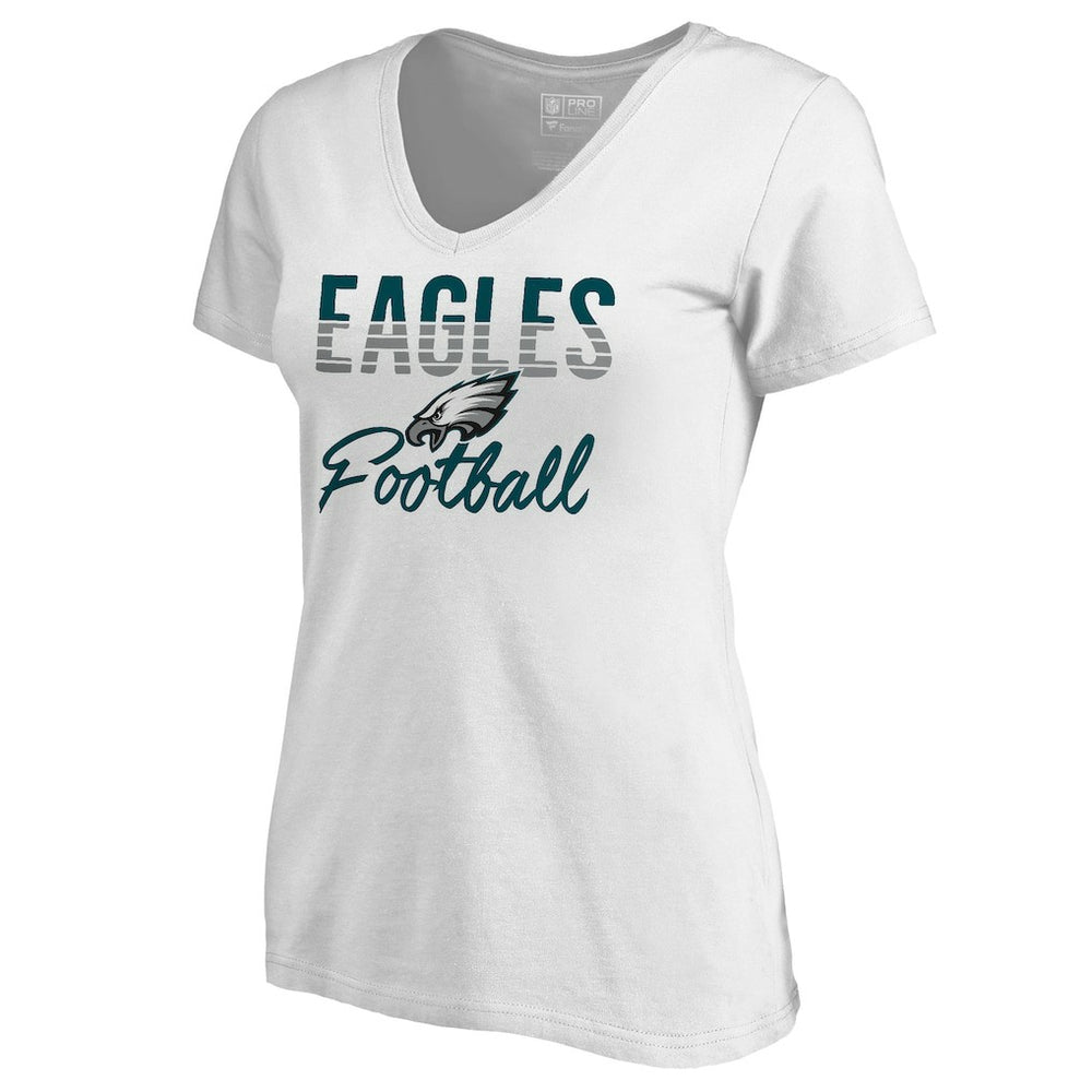 Philadelphia Eagles  Women's Free Line V-Neck T-Shirt