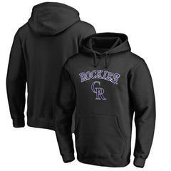 Colorado Rockies Team Lockup Fitted Pullover Hoodie | MLB Sale