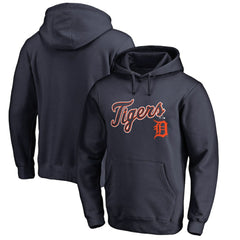 Detroit Tigers Team Lockup Fitted Pullover Hoodie | MLB Discount