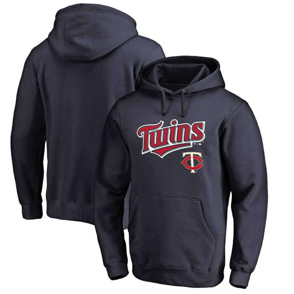 Minnesota Twins Team Lockup Fitted Pullover Hoodie | MLB Near me