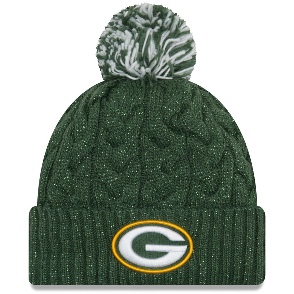 Green Bay Packers New Era Women's Cozy Cable Cuffed Knit Hat