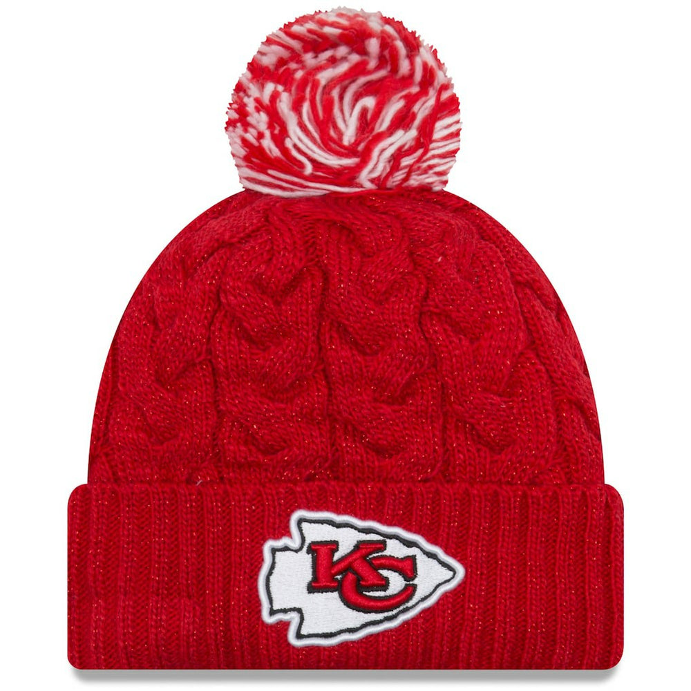 Kansas City Chiefs New Era Women's Cozy Cable Cuffed Knit Hat