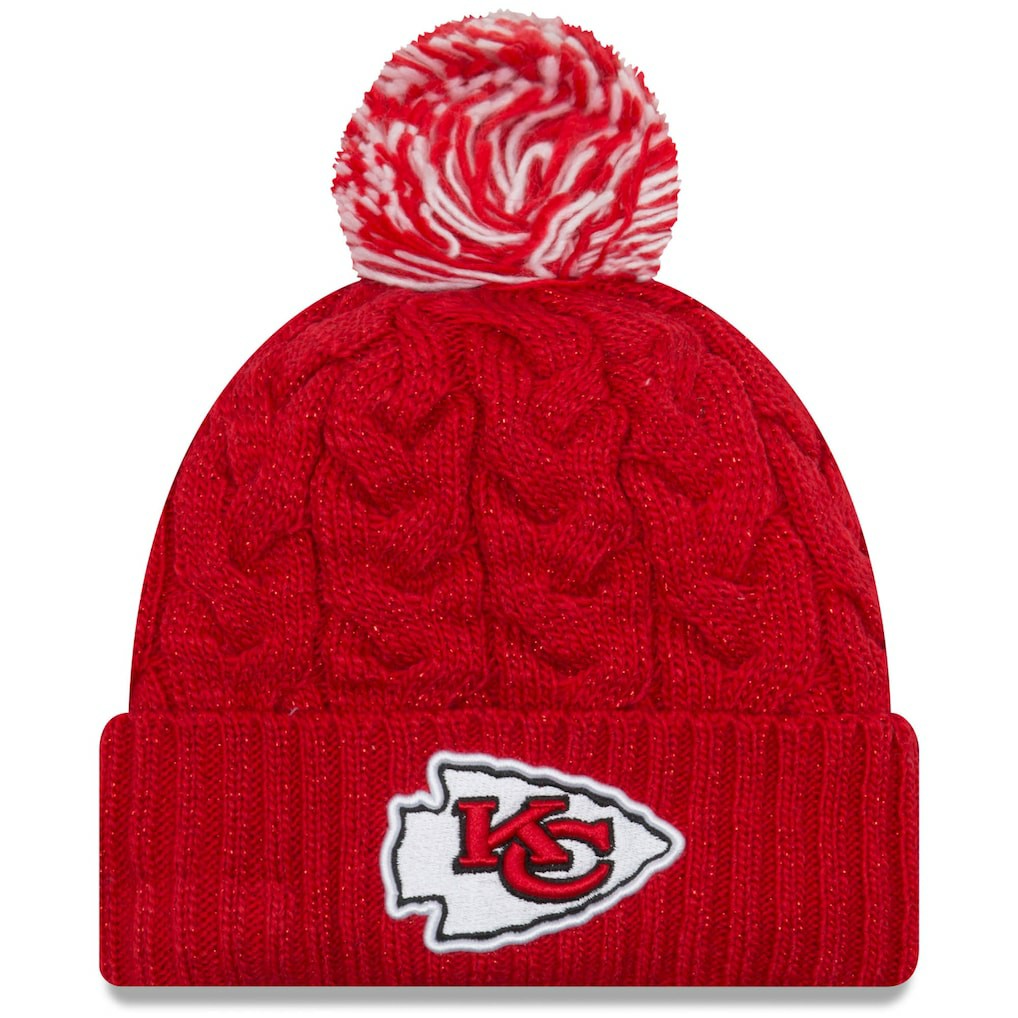Kansas City Chiefs New Era Women's Cozy Cable Cuffed Knit Hat