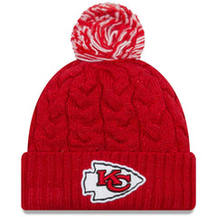 Kansas City Chiefs New Era Women's Cozy Cable Cuffed Knit Hat
