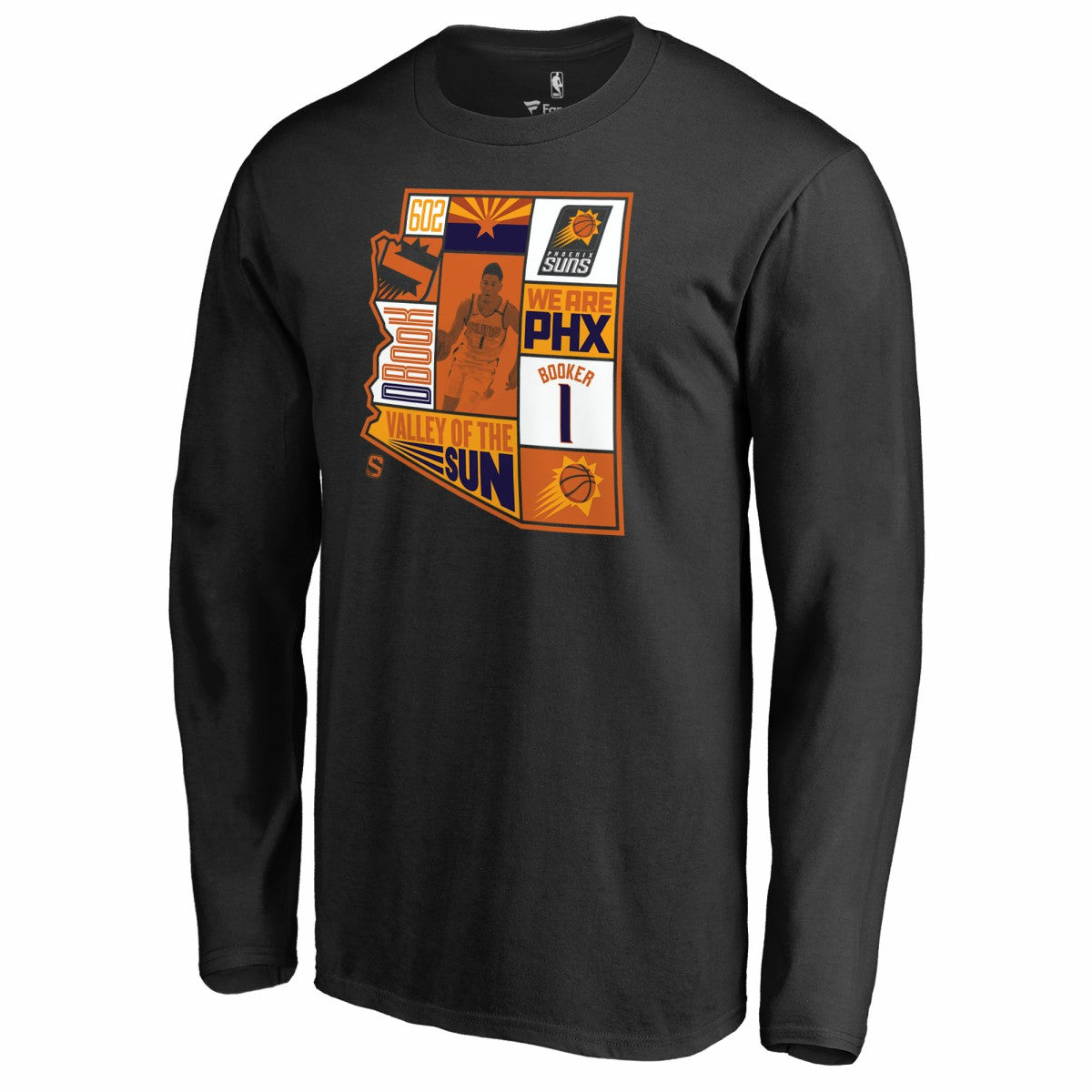 Devin Booker Phoenix Suns Player State Long Sleeve T-Shirt Online