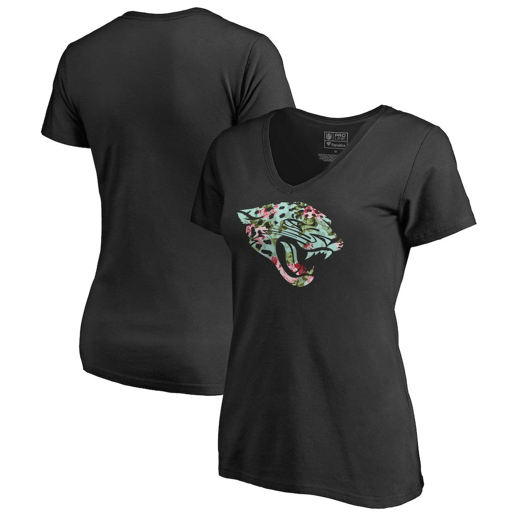 Jacksonville Jaguars  Women's Lovely V-Neck T-Shirt