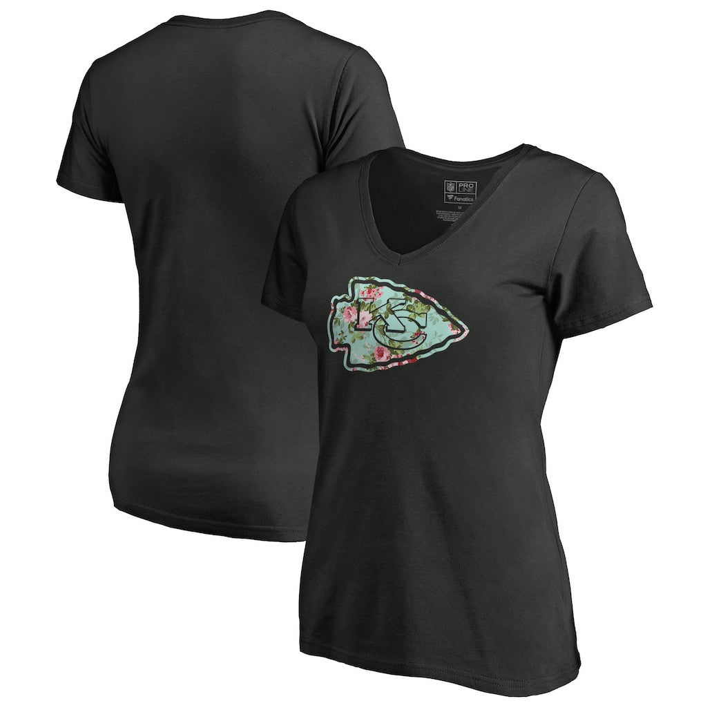 Kansas City Chiefs  Women's Lovely V-Neck T-Shirt