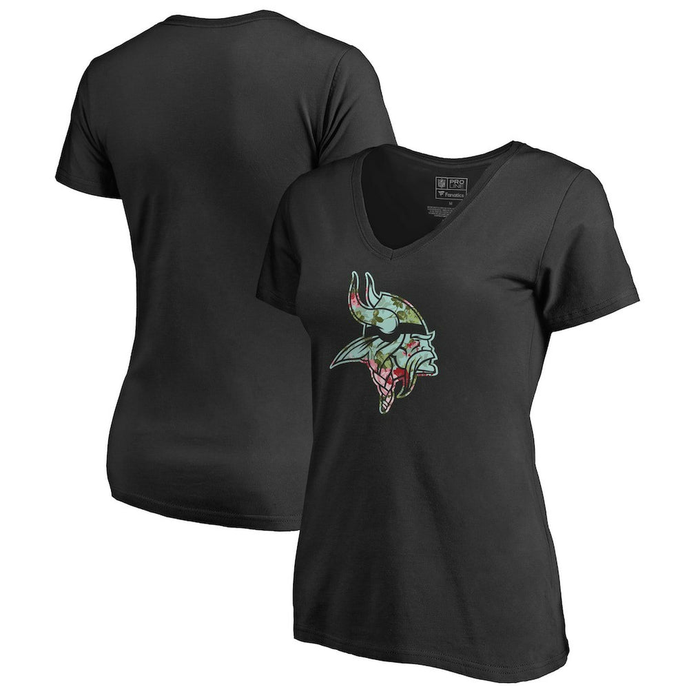 Minnesota Vikings  Women's Lovely V-Neck T-Shirt