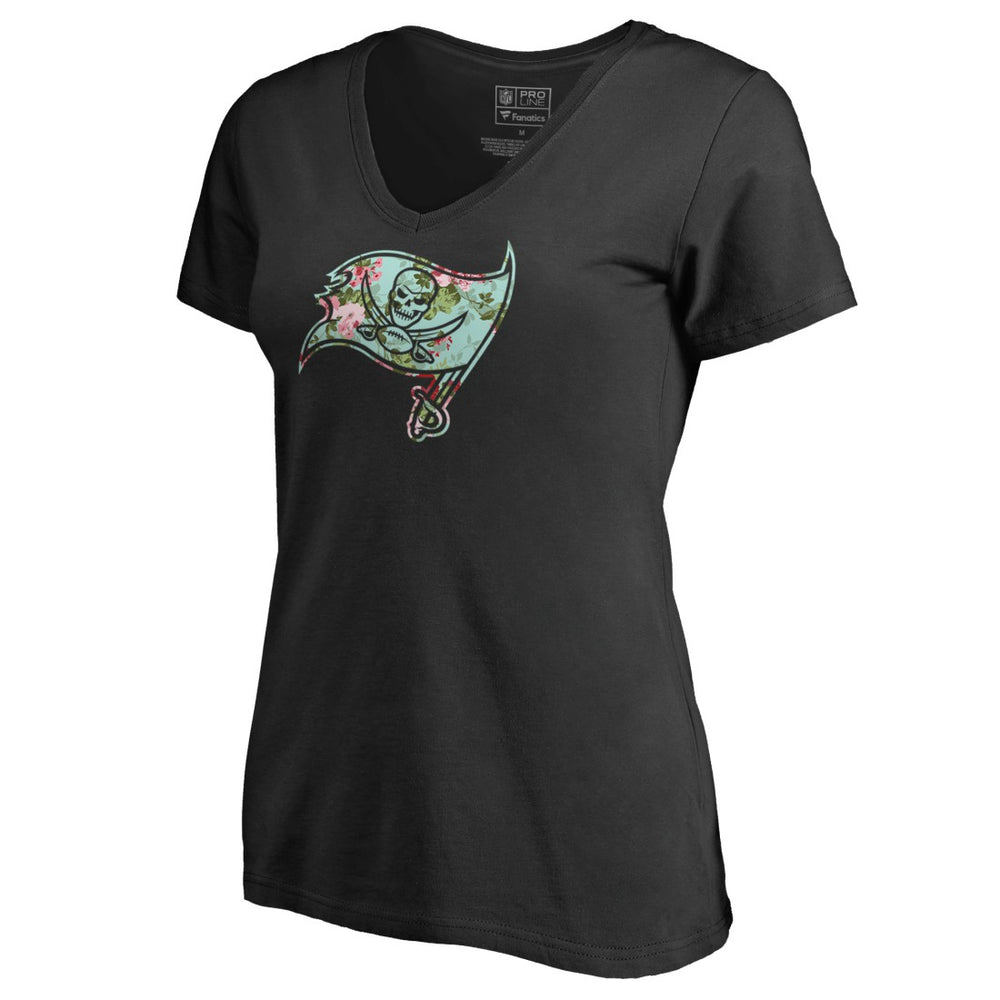Tampa Bay Buccaneers  Women's Lovely V-Neck T-Shirt