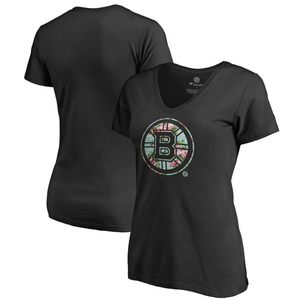 Boston Bruins Women's Lovely V-Neck T-Shirt On Sale