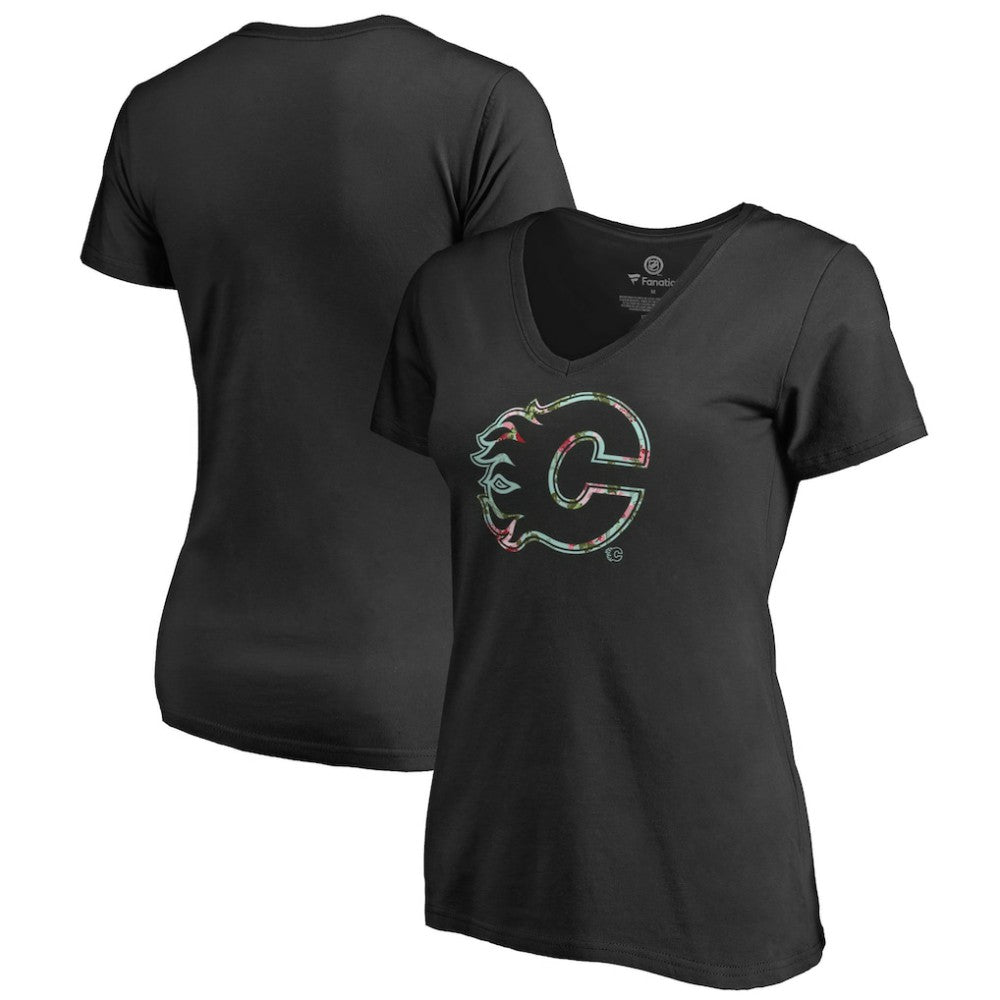 Calgary Flames Women's Lovely V-Neck T-Shirt Online