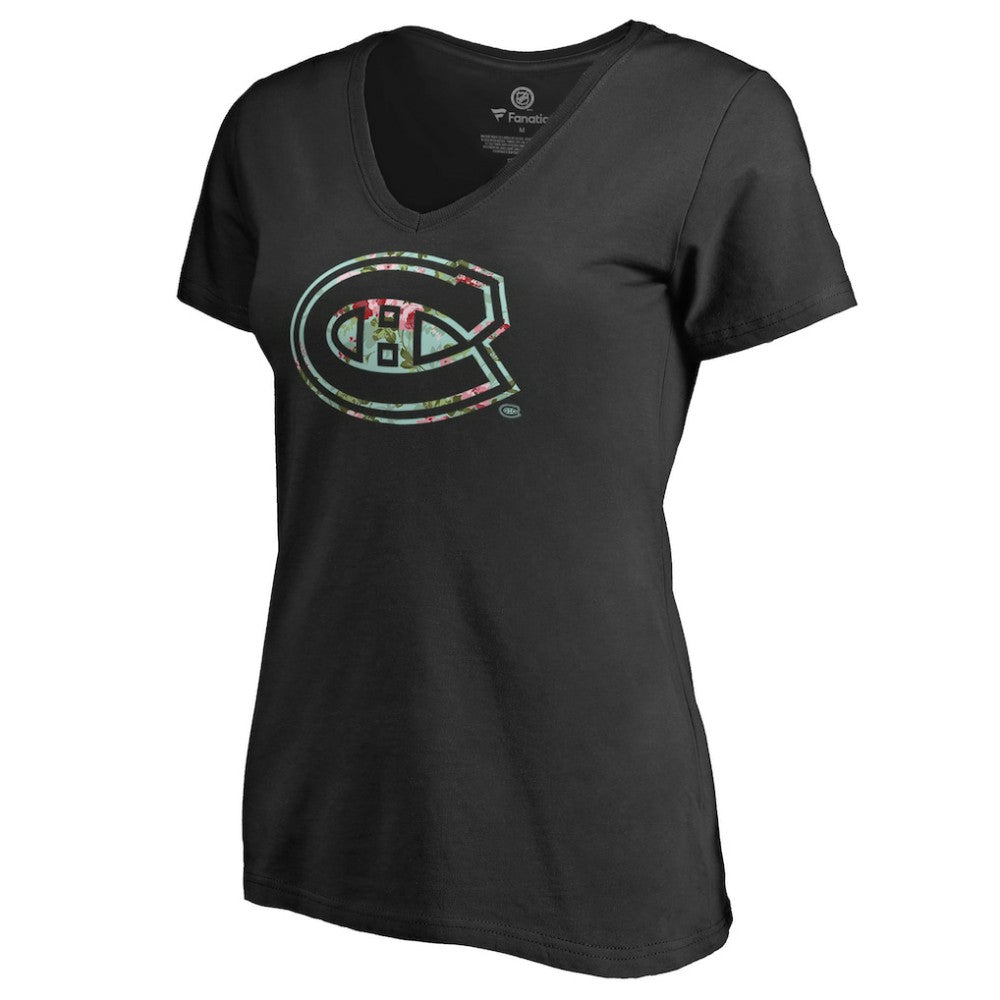 Montreal Canadiens Women's Lovely V-Neck T-Shirt Outlet