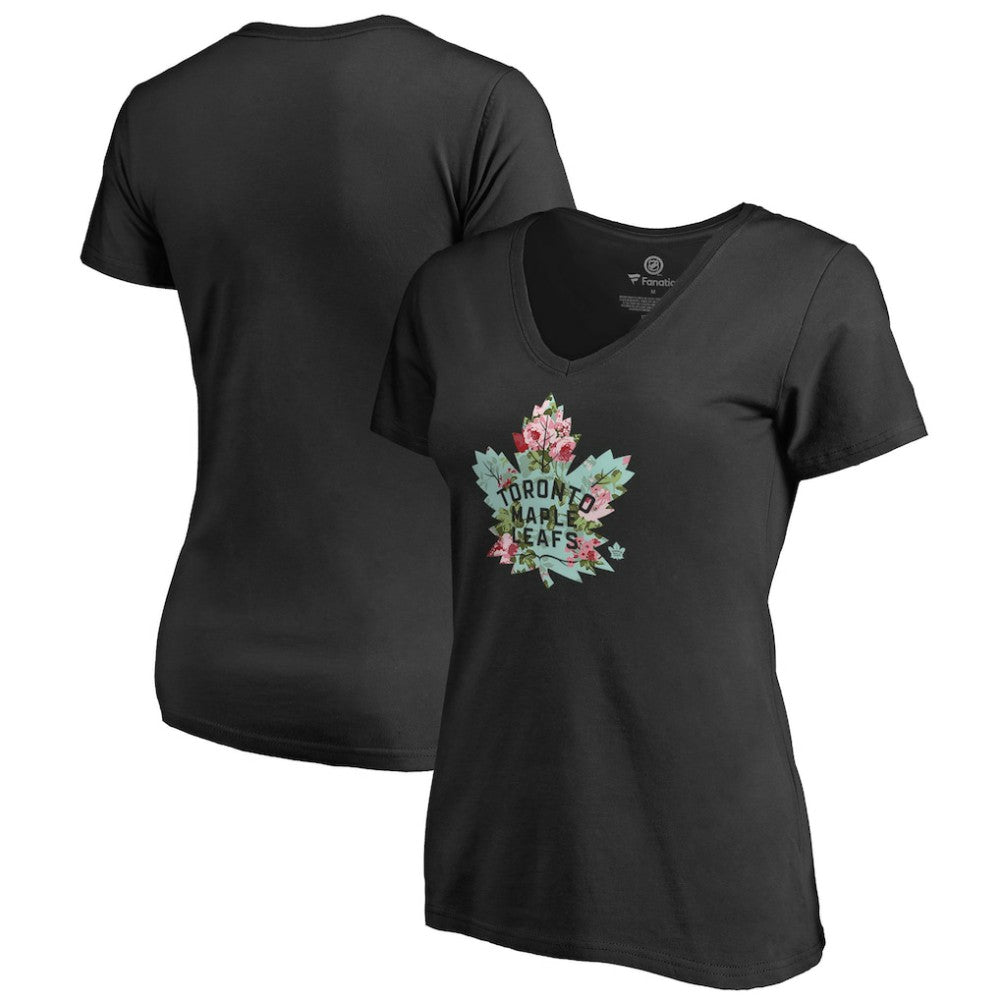 Toronto Maple Leafs Women's Lovely V-Neck T-Shirt Outlet
