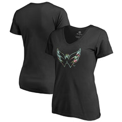 Washington Capitals Women's Lovely V-Neck T-Shirt Discount