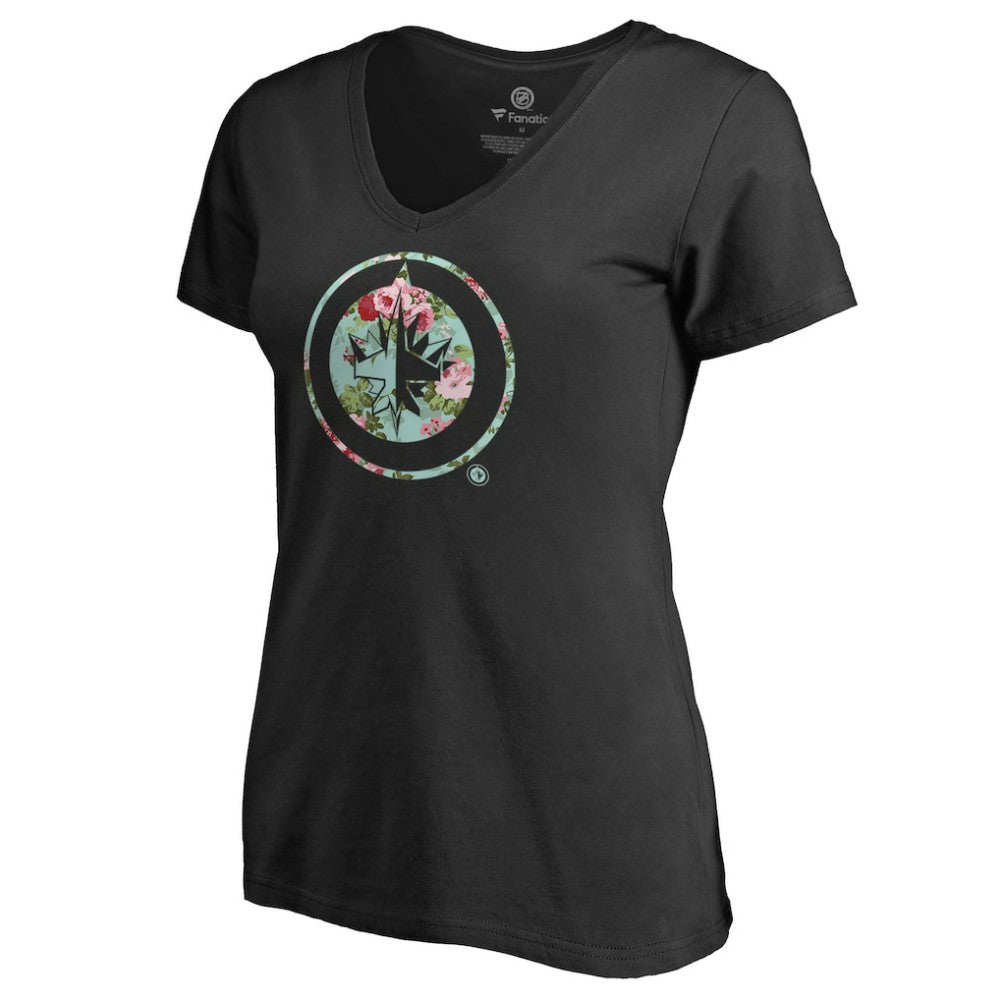 Winnipeg Jets Women's Lovely V-Neck T-Shirt For Sale