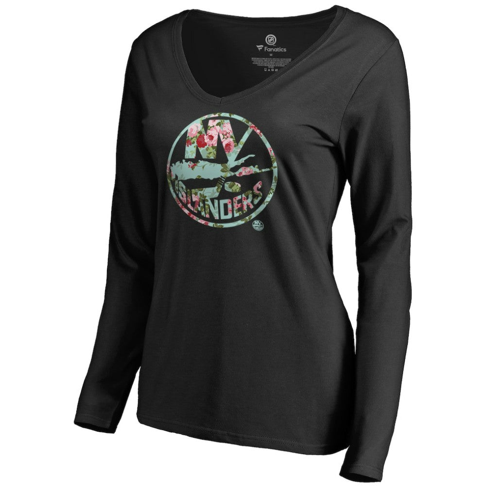 New York Islanders Women's Lovely Long Sleeve V-Neck T-Shirt Discount
