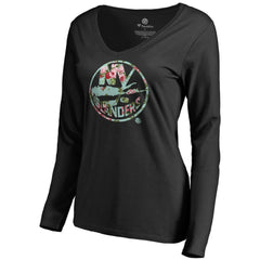 New York Islanders Women's Lovely Long Sleeve V-Neck T-Shirt Discount