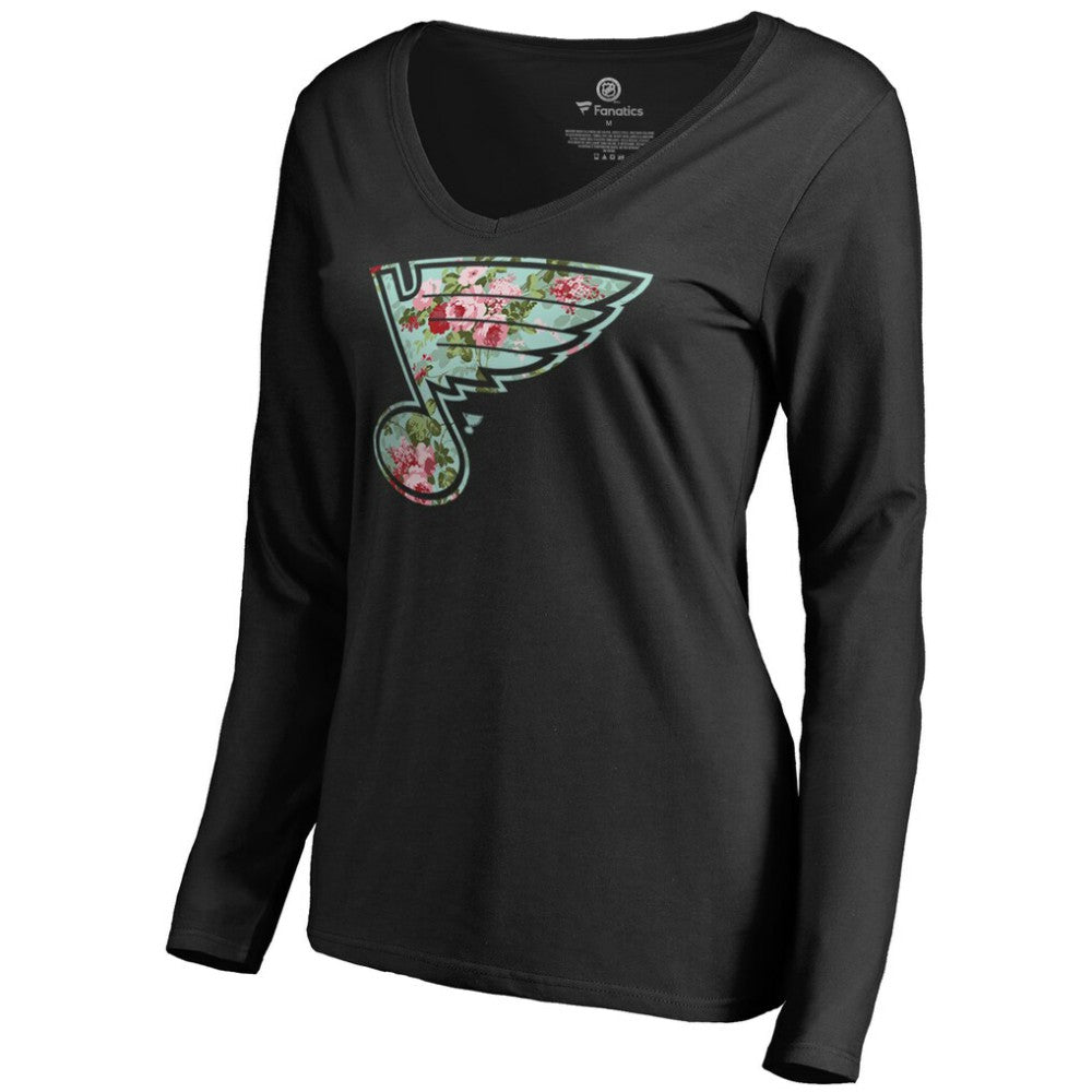 St. Louis Blues Women's Lovely Long Sleeve V-Neck T-Shirt Online