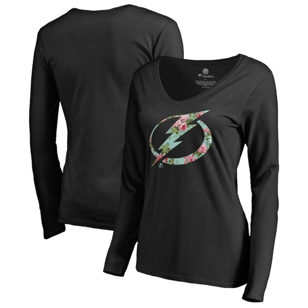 Tampa Bay Lightning Women's Lovely Long Sleeve V-Neck T-Shirt For Sale