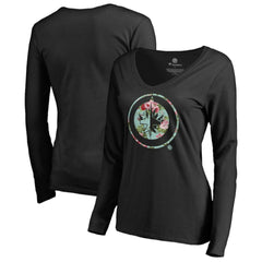 Winnipeg Jets Women's Lovely Long Sleeve V-Neck T-Shirt Outlet