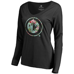 Winnipeg Jets Women's Lovely Long Sleeve V-Neck T-Shirt Outlet