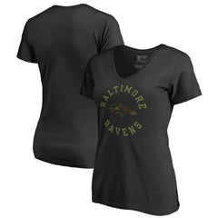 Baltimore Ravens  Women's Camo Collection Liberty V-Neck T-Shirt