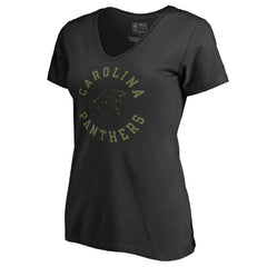 Carolina Panthers  Women's Camo Collection Liberty V-Neck T-Shirt