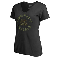 Cincinnati Bengals  Women's Camo Collection Liberty V-Neck T-Shirt